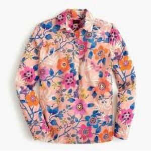 J. Crew Liberty Pavilion Pink Floral Top 4